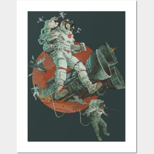 Falling Space Posters and Art